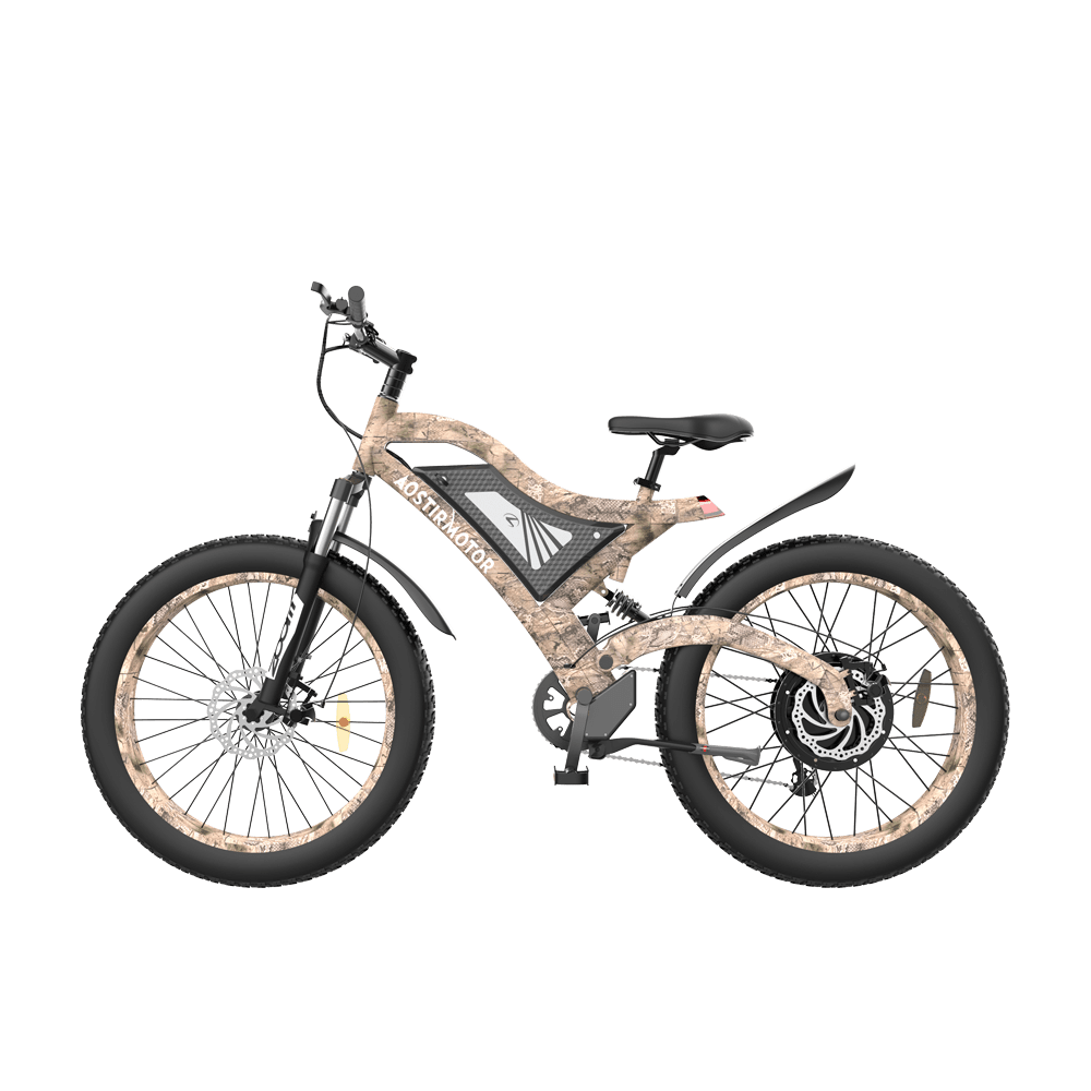 Snakeskin Grain Mountain EBike S18-1500W AOSTIRMOTOR BIKE