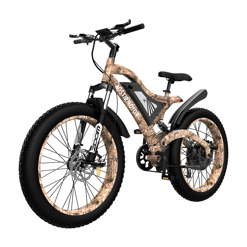 Snakeskin Grain Mountain EBike S18-1500W AOSTIRMOTOR BIKE