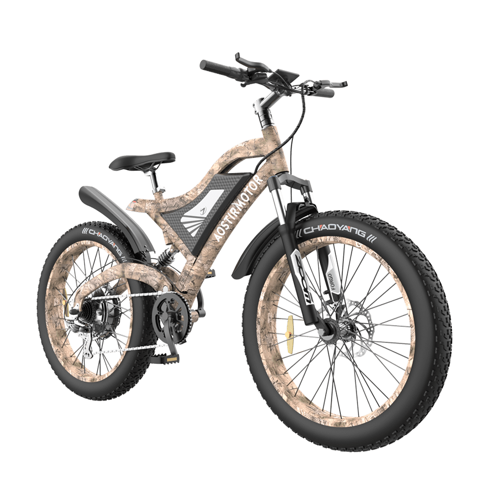 Snakeskin Grain Mountain EBike S18-1500W AOSTIRMOTOR BIKE